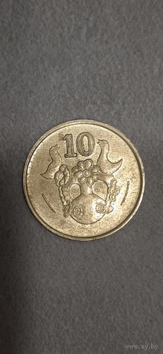 Кипр 10 центов 1988