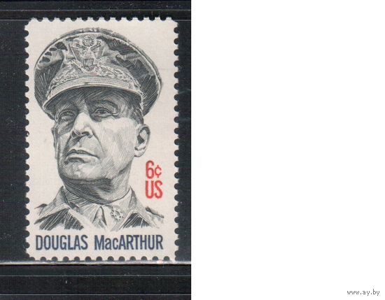 США-1971, (Мих.1026), ** , Личности , Генерал (одиночка)