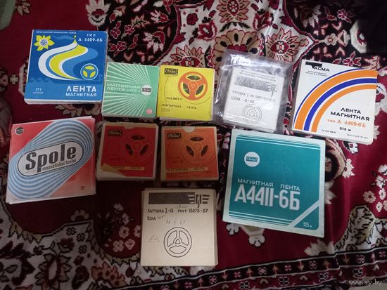 Лента магнитная катушка бобина для магнитофона СССР цена за лот