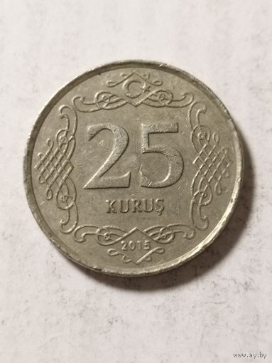 Турция 25 куруш 2015