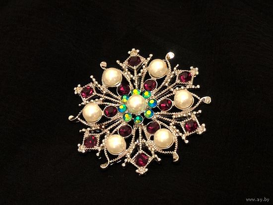 Брошь, снежинка