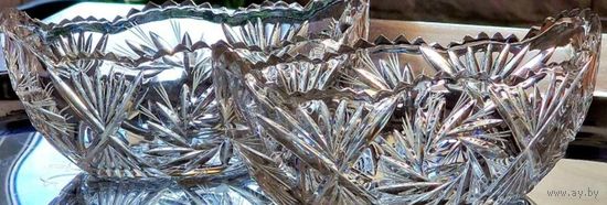 Конфетница. Лодочка. Хрусталь