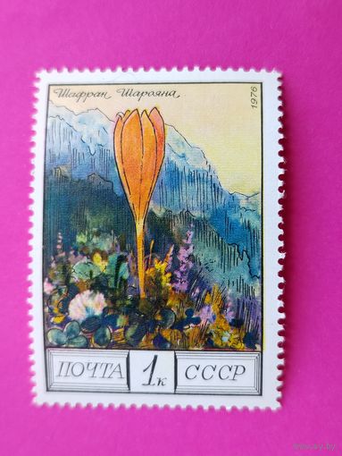 СССР. Цветы гор Кавказа. ( 1 марка ) 1976 года. 5-11.