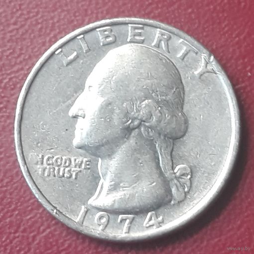 25 центов ( квотер) 1974 Р США