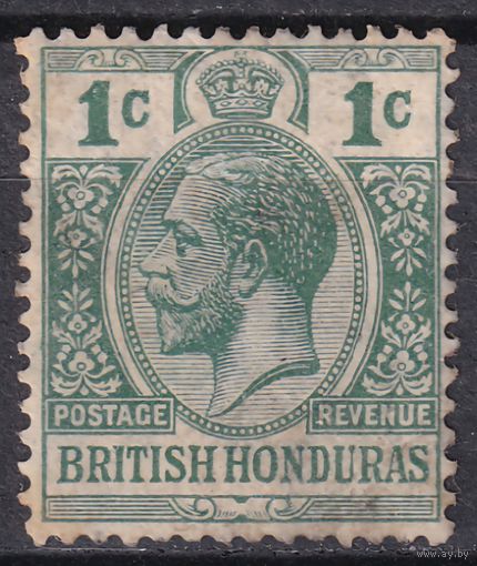 9.BrK. Великобритания. Колонии. Британский Гондурас. Георг V. Стандарт. 1913 г. 1c. Mi.#66a.