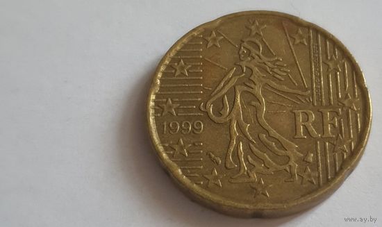 Франция 1999 20 евроцентов