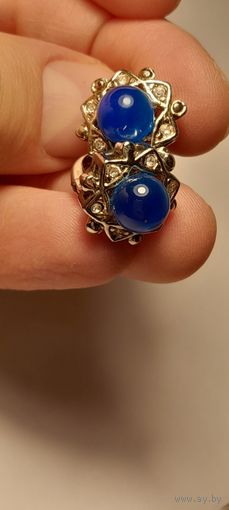 Серьги Италия. Камушки из стекла