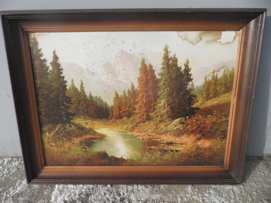 Картина Пейзаж репродукция 90-е г.С рубля.