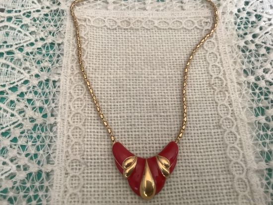 Колье Чокер фирменное Bergdorf goodman эмаль Англия винтаж