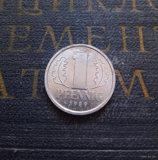 1 пфенниг 1989 (A) Германия ГДР #06 AU
