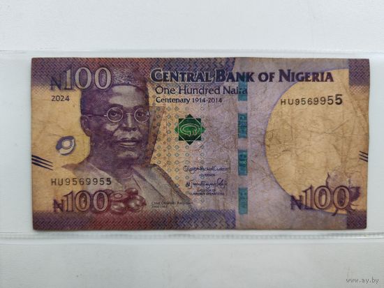 Нигерия 100 найра 2024 года