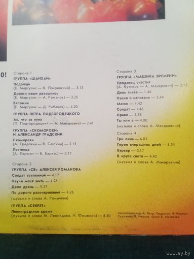 LP виниловый двухальбомник МВ