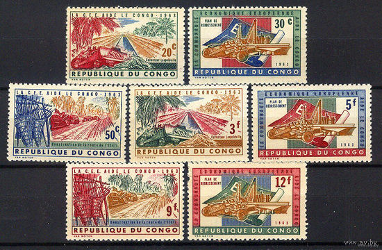 1963 ДР Конго. Помощь Европейского экономического сообщества MNH