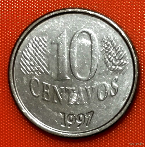 04-10 Бразилия, 10 сентаво 1997 г.