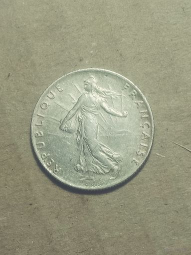 Франция 50 сантим 1916 года . Серебро .