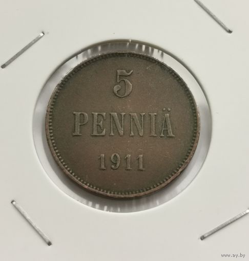 5 пенни 1911 г. С рубля