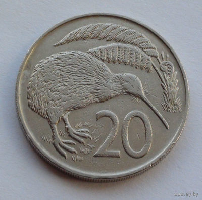 Новая Зеландия 20 центов, 1967