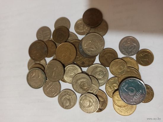 Сборный лот монет ссср,украина,польша