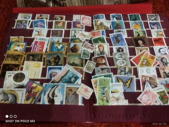Филателистам!!!,более сотни всяких марок,без Минимальной цены