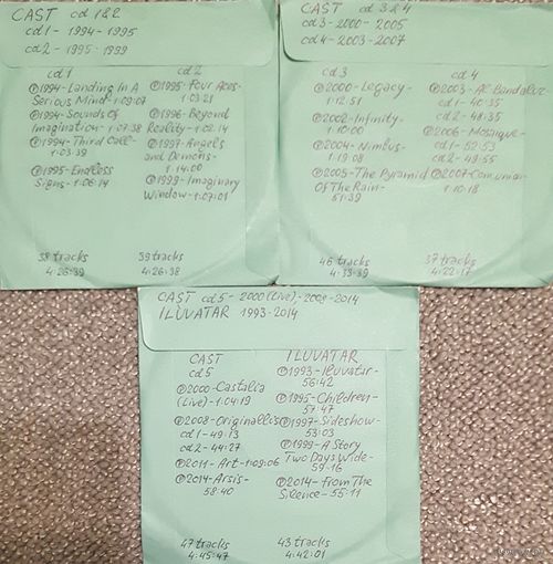 CD MP3 дискография CAST 5 CD, ILLUVATAR 1 CD