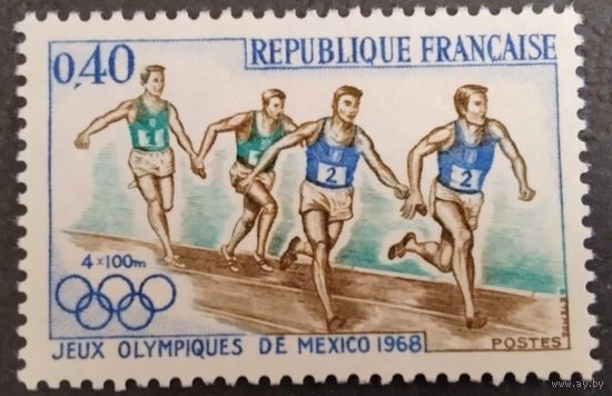 Франция. 1968г. Mi1638**. Летние Олимпийские игры в Мехико.