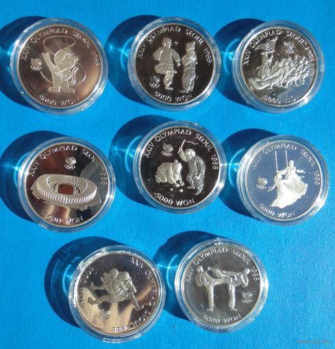 Южная корея.5000вон. Олимпиада 1988г.