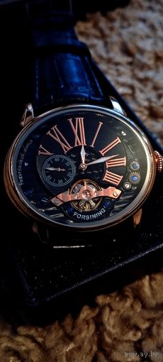 Авто-Механические Часы FORSINING Tourbillon///