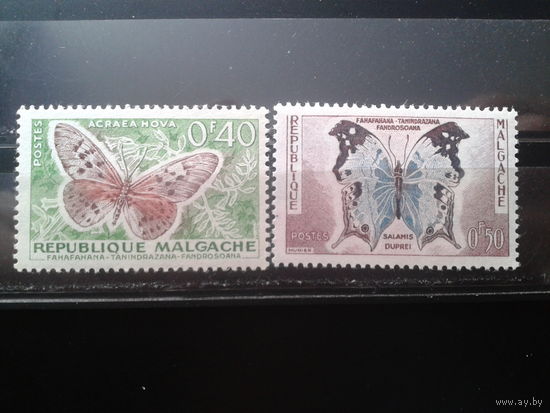 Магадаскар 1960 Бабочки ** Михель-2,0 евро