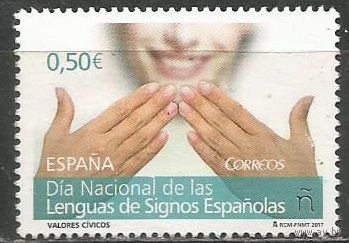 Испания. Национальный день жестовых языков. 2017г. St#5175.