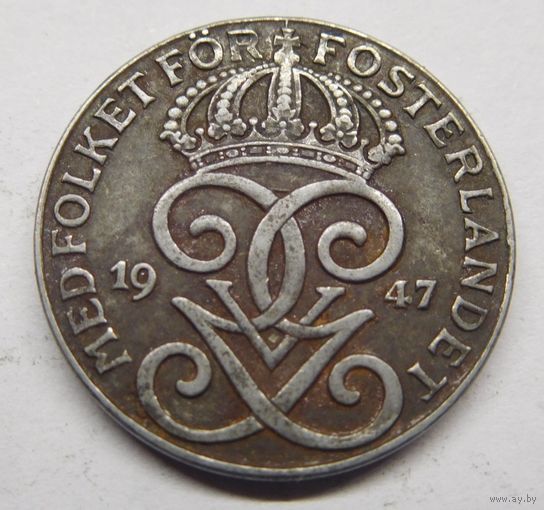 2 Эре Швеция 1947 г.