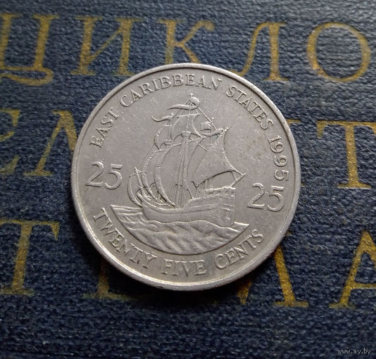 25 центов 1995 Восточные Карибы #01