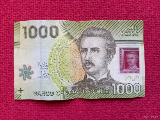 Чили 1000 песо 2015 г.
