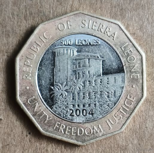 Сьерра-Леоне 500 леоне, 2004 г., KM# 296