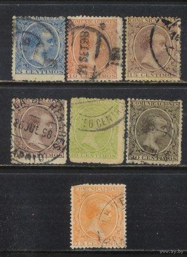Испания Кор 1882 Альфонс XIII Стандарт #190-3,195,198
