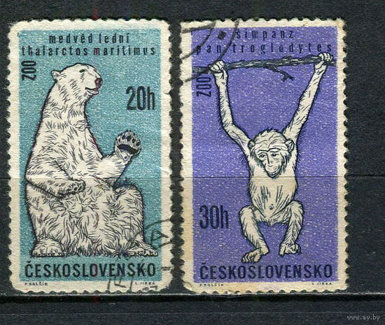 Чехословацкая Социалистическая Республика - 1962 - Фауна - 2 марки. Гашеные.  (Лот 38HU)-TG3P20