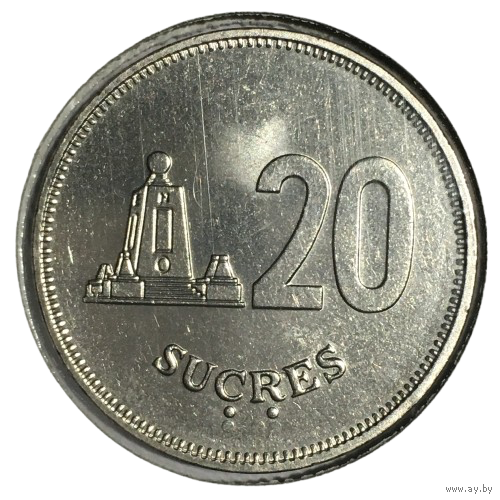 Эквадор 20 сукре, 1991 [AUNC] (холдер)