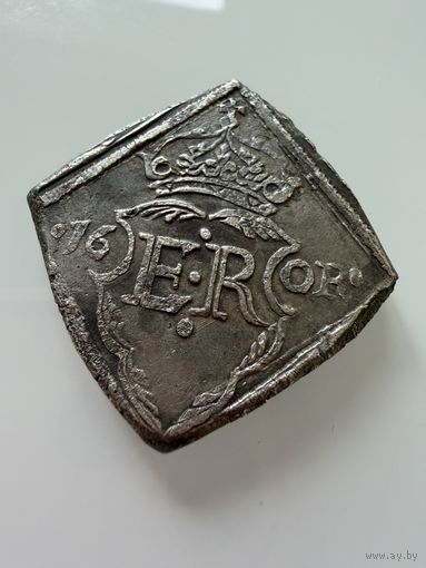 16 эре. Клиппинг 1563, Стокгольм, Эрик XIV 1560–1568 гг. Швеция. РЕДКОСТЬ. СЕРЕБРО.