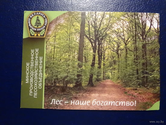 Календарик 2007 г.  Минское производственное лесохозяйственное объединение.