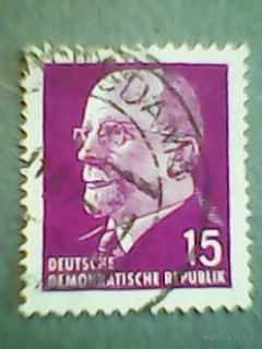 ГДР. В.Ульбрихт. 1961г. гашеная