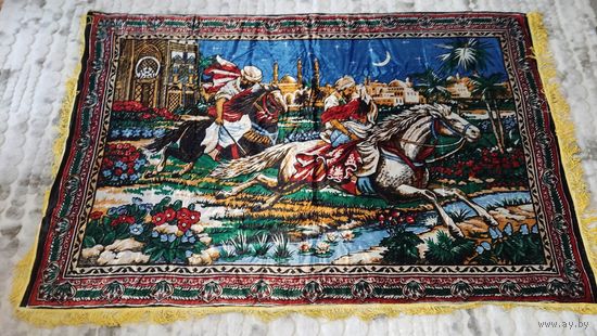 Плюшевый настенный ковёр. Арабская ночь ( похищение невесты) 2