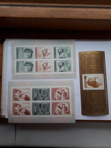 Марки СССР 1975 Микеланджело