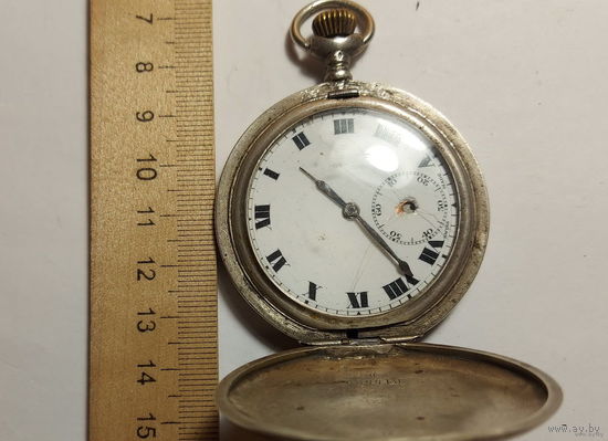 Редкие ЧАСЫ СЕРЕБРО старинные КАРМАННЫЕ Царские 9