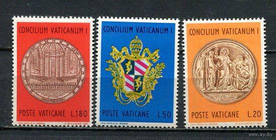 Ватикан - 1970 - Столетие Первого Ватиканского Собора - [Mi. 561-563] - полная серия - 3 марки. MNH.  (Лот 33JD)-TG2P1