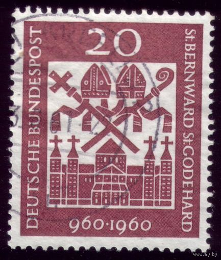 1 марка 1960 год ФРГ 336