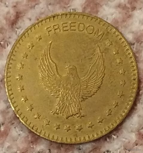 Жетон игровой Freedom No Cash Value ф25 мм. Возможен обмен