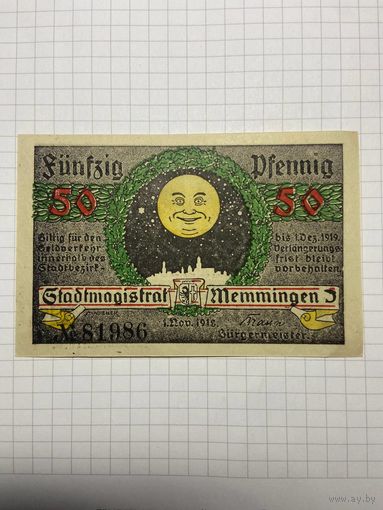 50 пфеннигов (нотгельды) г. Германия - 1312