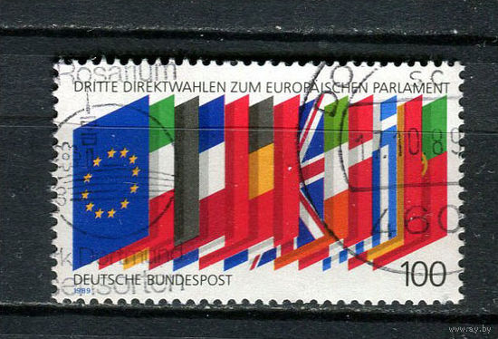 ФРГ - 1989 - Европейский парламент - [Mi. 1416] - полная серия - 1 марка. Гашеная.  (LOT Dd39)