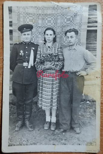 Солдат форма семья ретро фото типажи