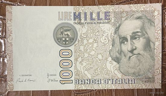 Банкнота. Италия. 1000 лир 1982 год.