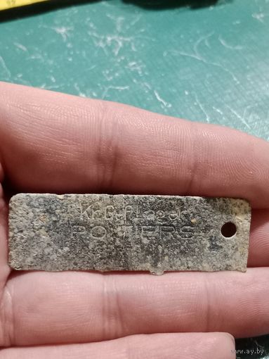 Жетон половинка военнопленного не чистился